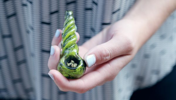 Cannabis Pipe Filled