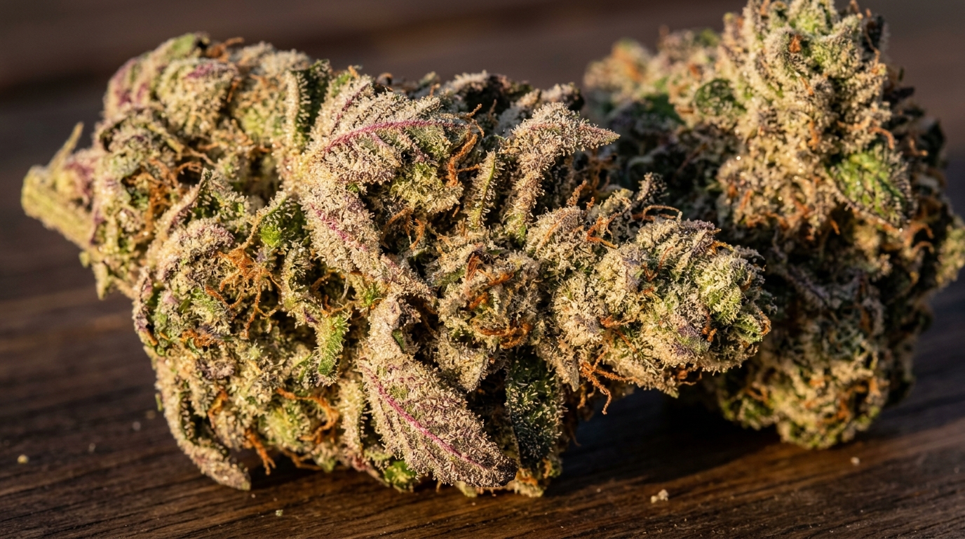 Animal Mints strain buds showing trichome detail