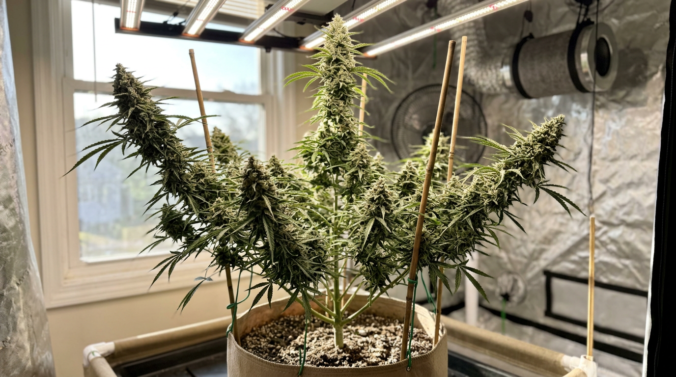 Biscotti cannabis plant in flower