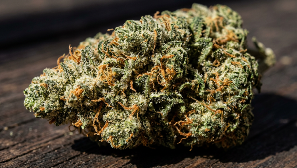 Biscotti cannabis buds macro close-up