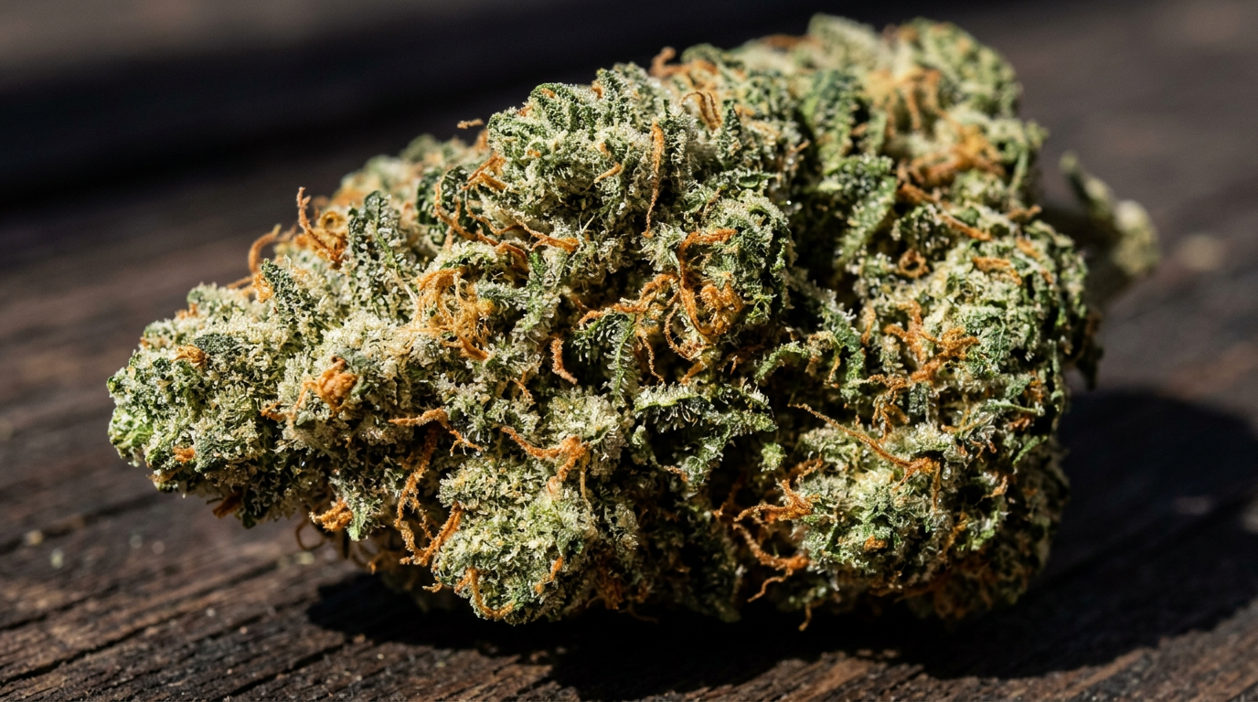 Biscotti cannabis buds macro close-up