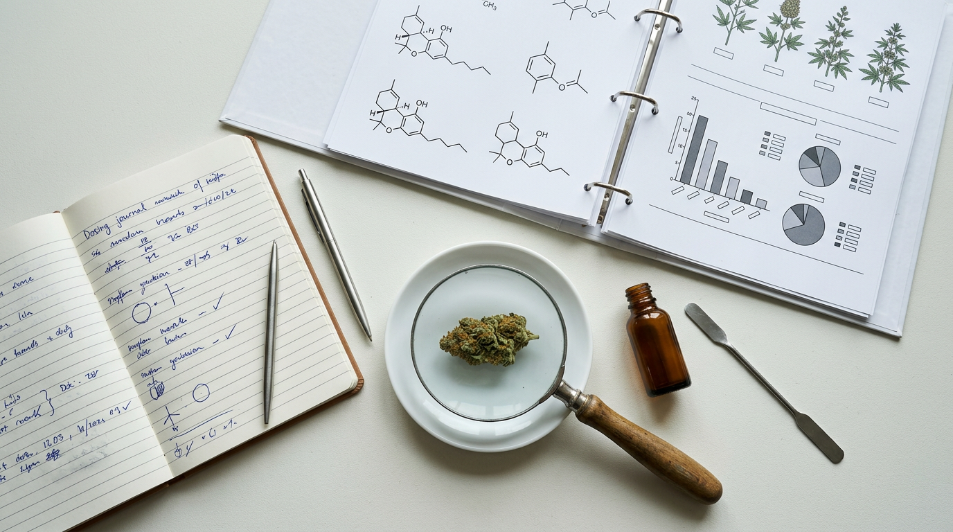 Cannabis strain terpene profile reference guide documentation showing consumer selection methodology for choosing products by terpene profile and therapeutic application