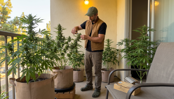 Darrel Henderson — harvesting cannabis