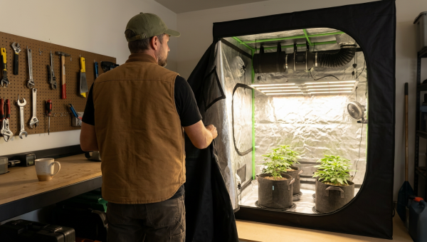 Darrel Henderson — indoor cannabis growing setup