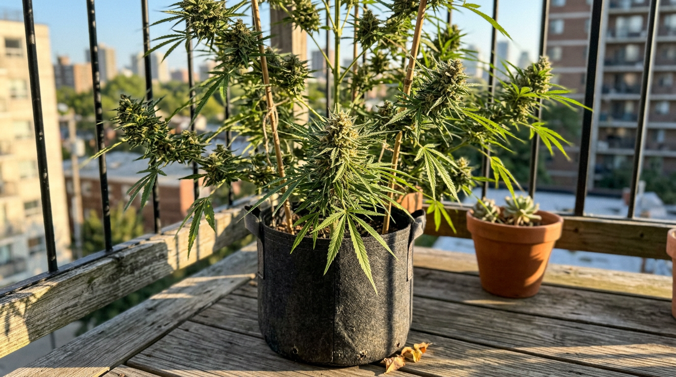 Blue Dream cannabis plant in flower