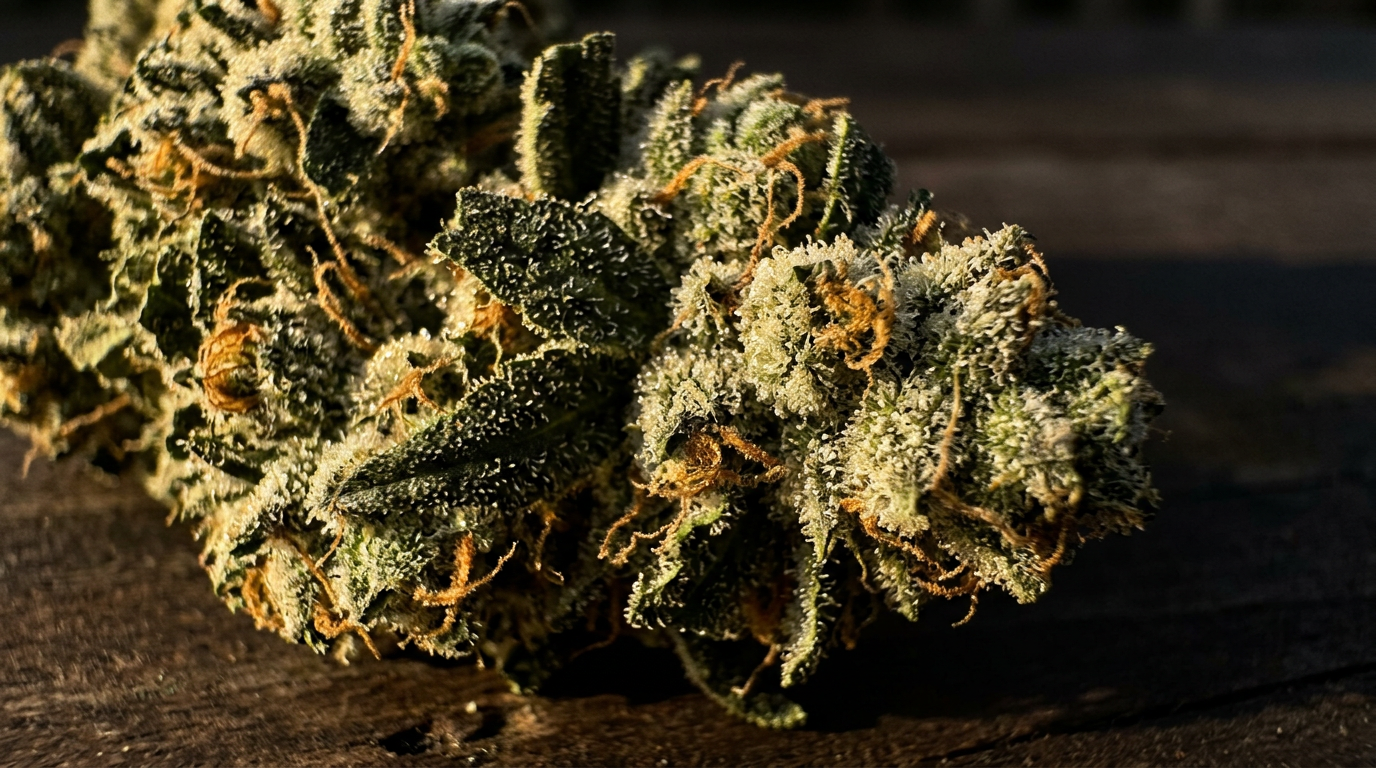 Blue Dream cannabis buds macro close-up