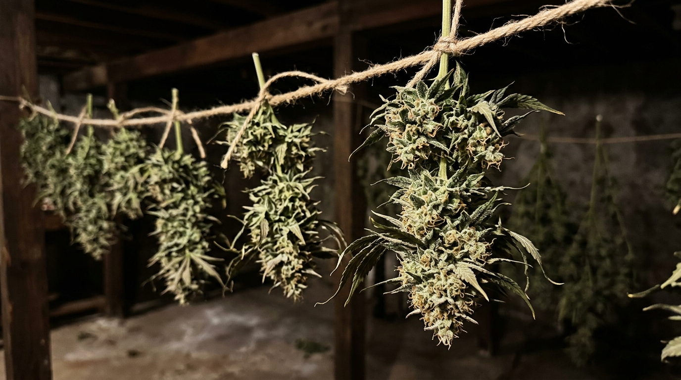 Blue Dream harvest and preparation
