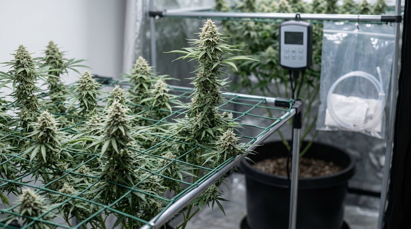 Cereal Milk cannabis plant in flower