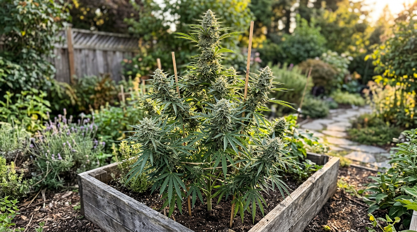 Do-Si-Dos cannabis plant in flower