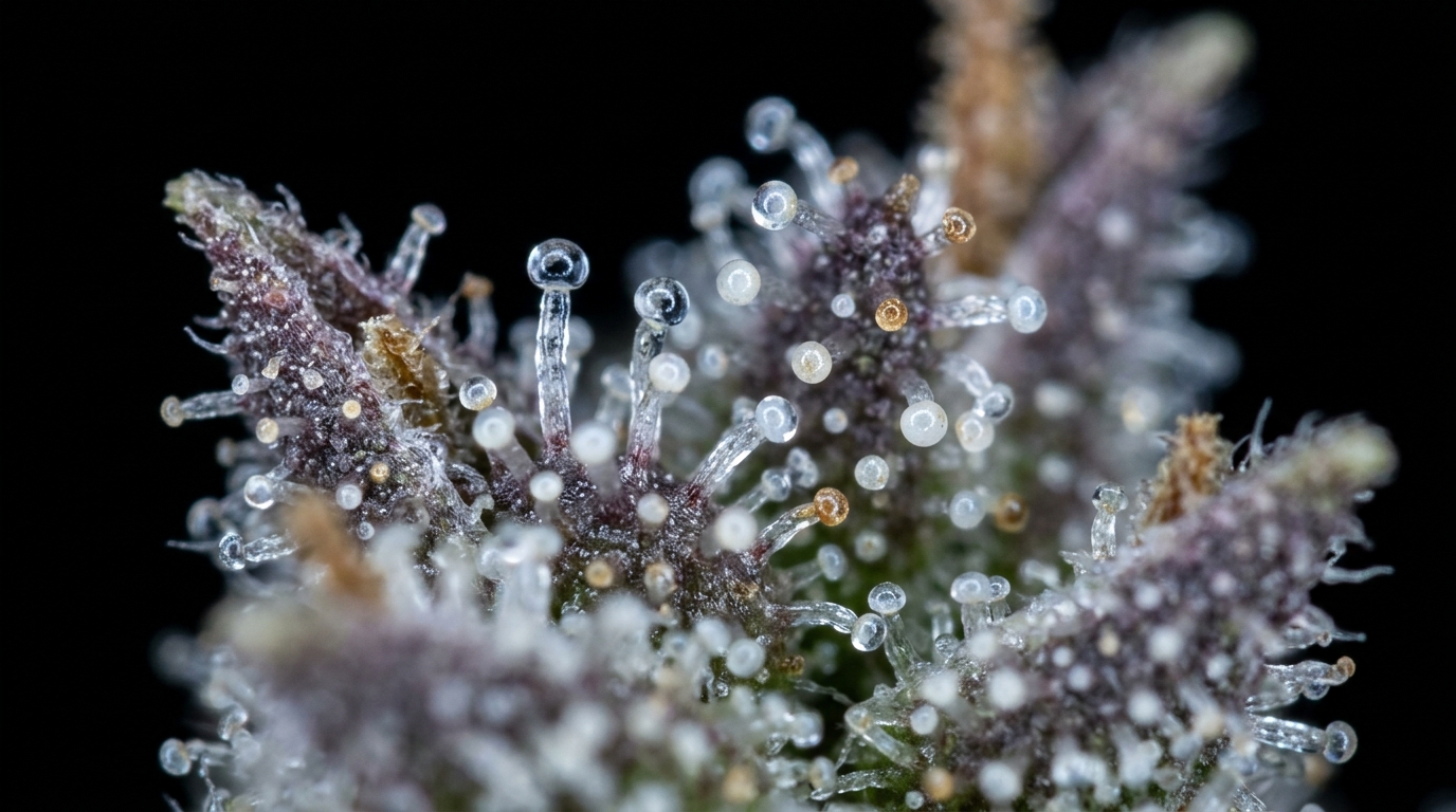 Outdoor cannabis growing garden showing plants at different quality levels during late season growth