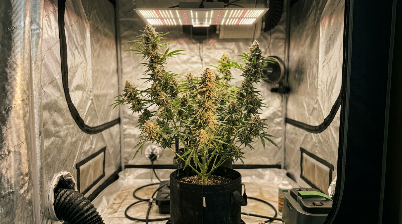 Ice Cream Cake cannabis plant in flower