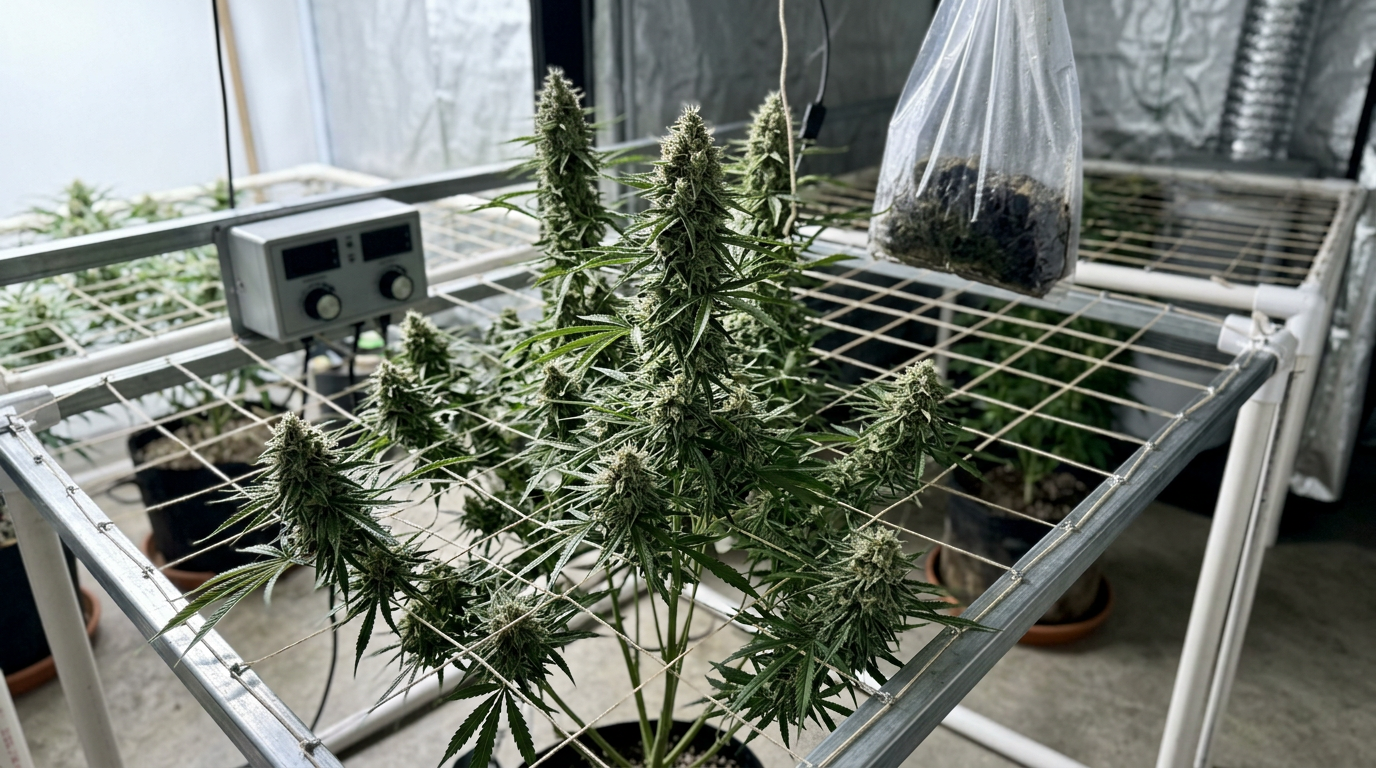 MAC cannabis plant in flower