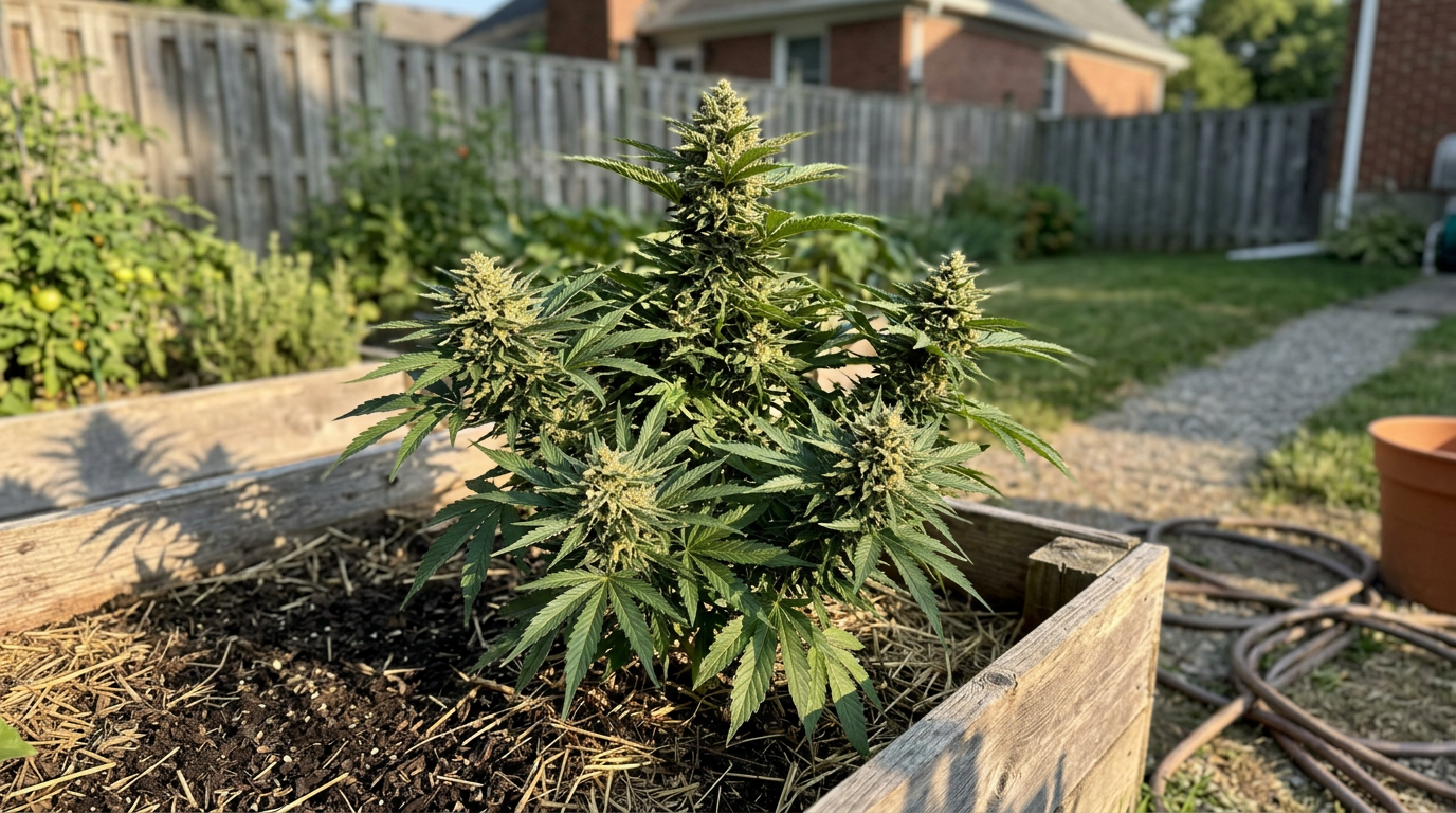 Northern Lights cannabis plant in flower