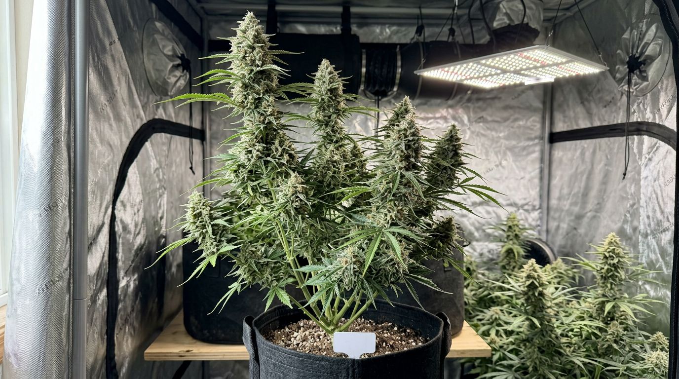 OG Kush cannabis plant in flower
