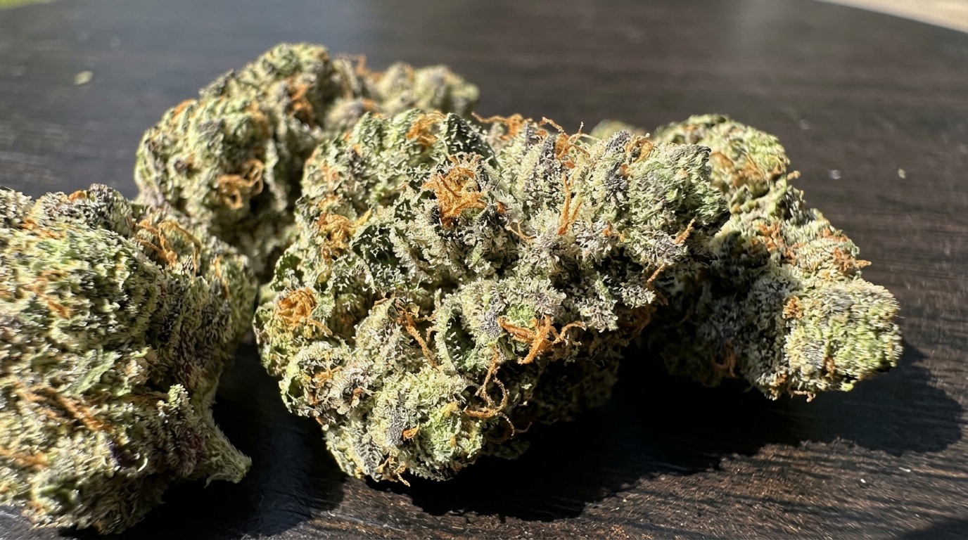 Runtz cannabis buds macro close-up