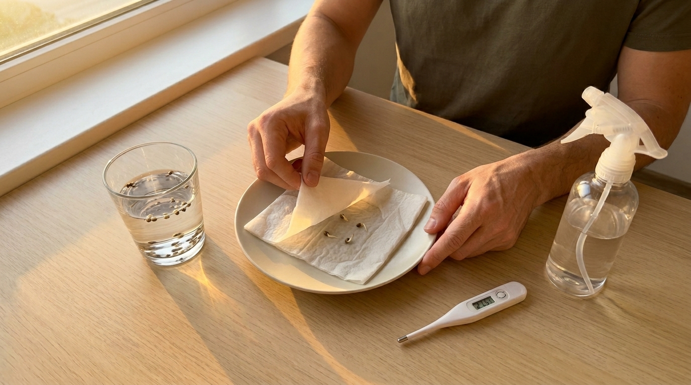 Sonoma Seeds cannabis seed germination setup