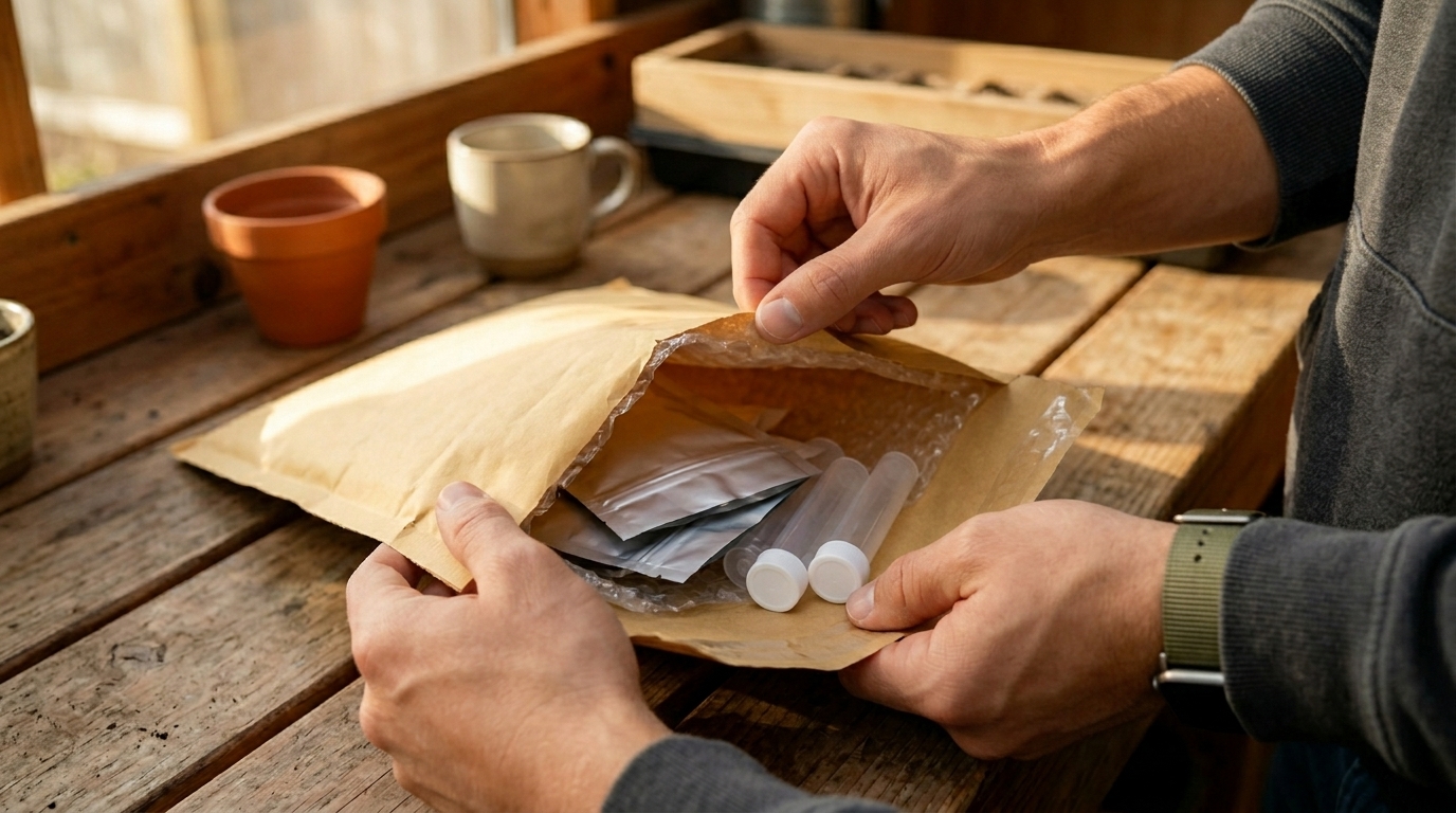 Sonoma Seeds unboxing seed package