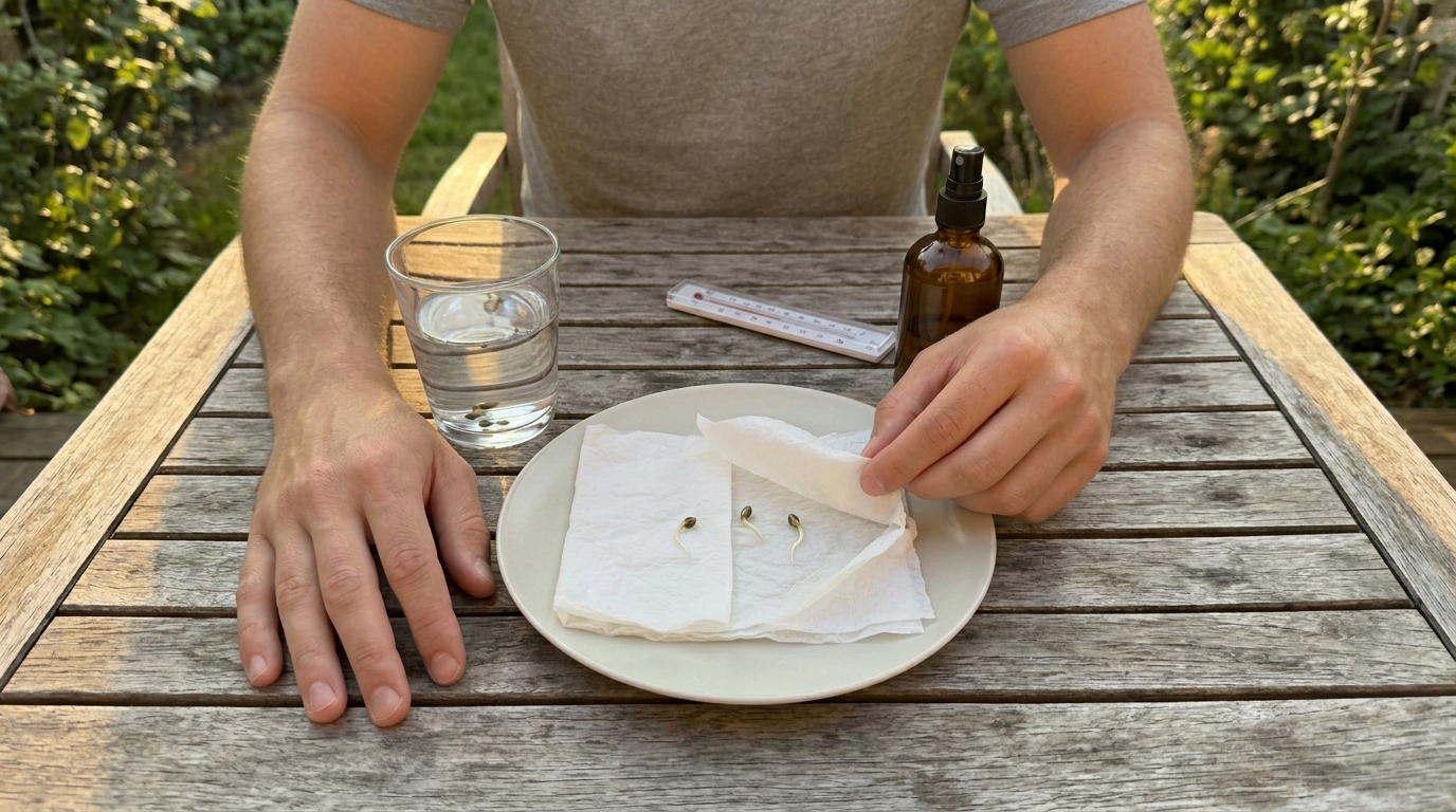 TH Seeds cannabis seed germination setup