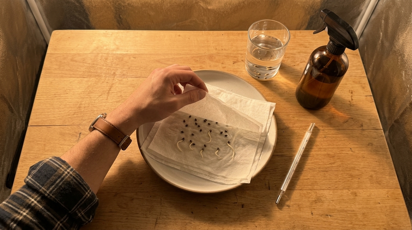 Weed Seed Shop cannabis seed germination setup