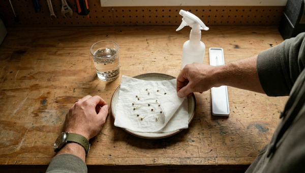 Zamnesia cannabis seed germination setup