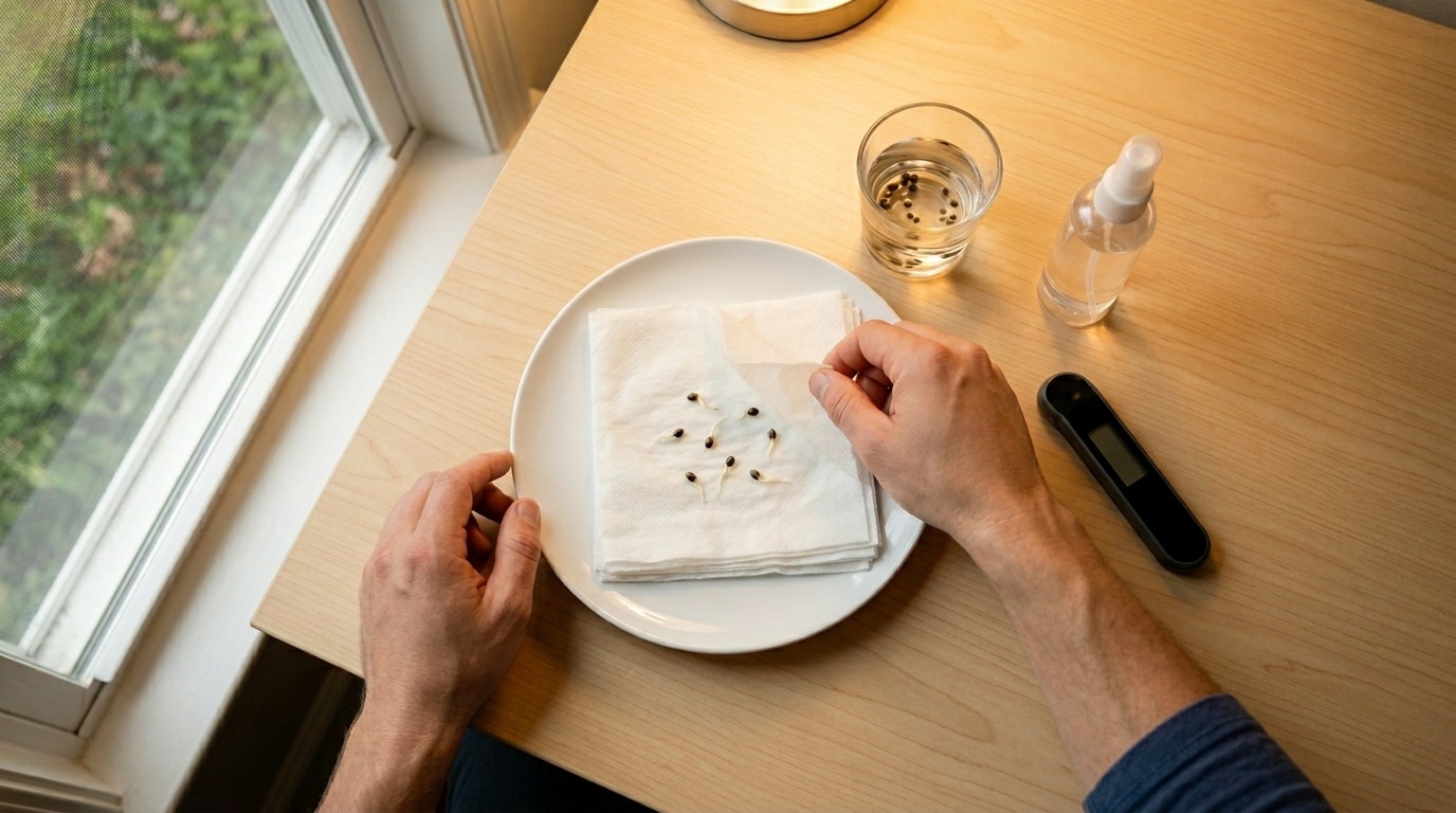 Anesia Seeds cannabis seed germination setup