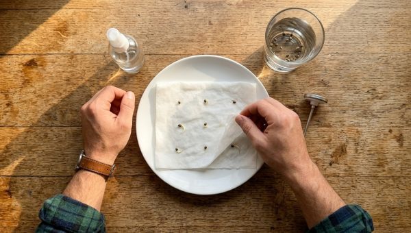 Bomb Seeds cannabis seed germination setup