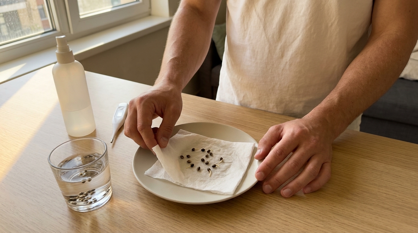 Bushplanet cannabis seed germination setup