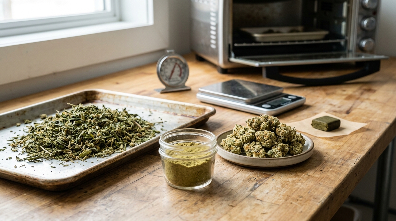 Decarbing Trim, Kief, and Different Starting Materials