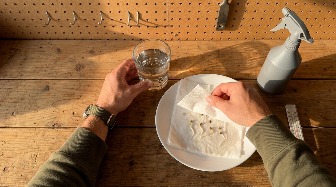 London Seed Centre cannabis seed germination setup