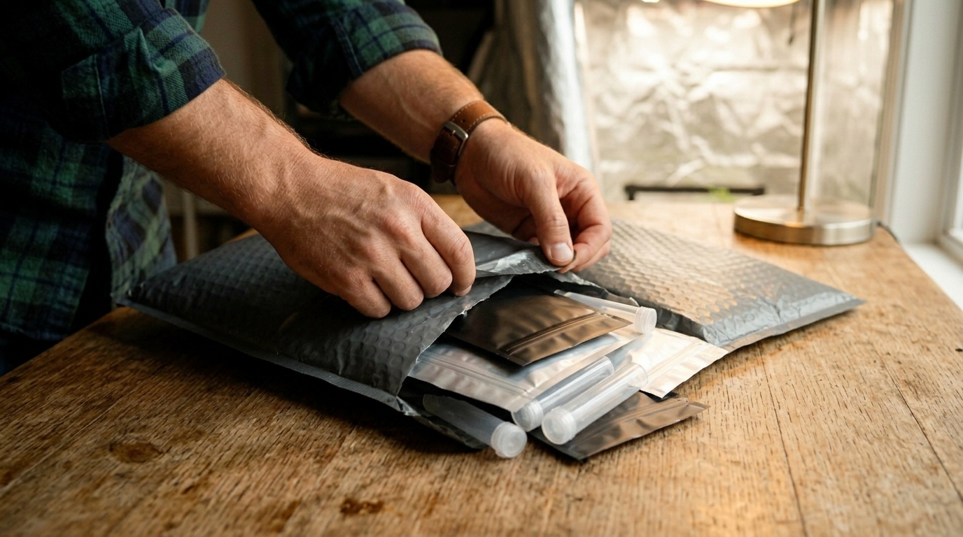 Serious Seeds unboxing seed package